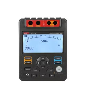 UNI-T UT512 เครื่องวัดเมกะโอห์มแบบอัตโนมัติ 1000V 10 กิโลโอห์ม เครื่องทดสอบความต้านทานฉนวนแบบดิจิตอล - Product Image 1