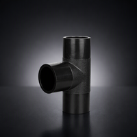 Raccord en T égal PE100 pour tuyau HDPE, à souder par fusion, PN16, pour alimentation en eau, normes ANSI DIN JIS, en plastique