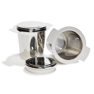 WELAND - Infusor de Té de Lujo de Acero Inoxidable 304 con Doble Asa y Malla Fina <span class=keywords><strong>para</strong></span> Té de Hojas Sueltas - Product Image 3