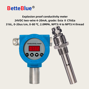 Medidor <span class=keywords><strong>de</strong></span> Conductividad en Línea a Prueba <span class=keywords><strong>de</strong></span> Explosiones BetteBlue 316L, Prueba <span class=keywords><strong>de</strong></span> Calidad del Agua, Rango <span class=keywords><strong>de</strong></span> 0-20us/cm, 0-80 2.0MPA NPT3/4 Agua - Product Image 2