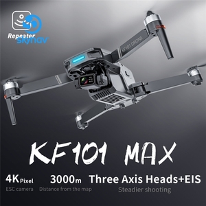 <span class=keywords><strong>KF101</strong></span> <span class=keywords><strong>MAX</strong></span> Drone RC avec nacelle 3 axes, GPS 3KM, double caméra 4K à flux optique, transmission 5G et EIS - Product Image 4