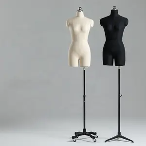 مانيكان خياط من رغوة الجسم مانيكان محترف من المصنع من نوع دبوس خياطة من دون رأس لتصميمات الموضة لصناعة الملابس