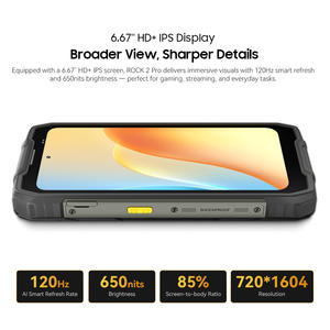 Smartphone robuste Blackview Rock 2 Pro 6,67 pouces 5G, 8+256 Go, Android 16, lampe de camping, batterie 15000 mAh, appareil photo principal 16 MP, écran 120 Hz - Product Image 6