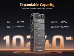 Ngoài trời Máy phát điện năng lượng mặt trời Máy phát điện công suất AF-P280 mở rộng 2048wh-10240wh Trạm điện cầm tay - Product Image 2