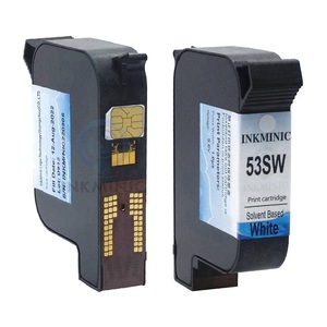 Hot Sell Alternative 53SW Solvent Based <b>White</b> Color Ink Cartridge For Sojet Elfin I Elfin IVS V2 Elfin II Thermal TIJ <b>Printer</b> - Product Image 1