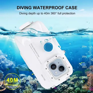 Sino Diving 2024 for iPhone 14 Plus, 14, 13, 12, 11 <strong>Pro</strong> <strong>Max</strong>: 40m/130ft Waterproof Diving <strong>Case</strong> - Product Image 4