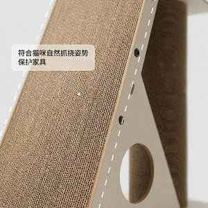 Bruce Vertical <b>Cat</b> <b>Scratching</b> <b>Post</b> 60 Cm Wear Resistant Corrugated Cardboard <b>Cat</b> Tree With Bed And Scratcher <b>For</b> Indoor <b>Cats</b> - Product Image 4