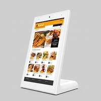 Support de menu numérique LED double face pour comptoir, rechargeable sans fil, en acrylique, pour restaurants et commerces de détail