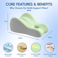 Coussin de soutien ergonomique en mousse à mémoire de forme à récupération lente pour couples