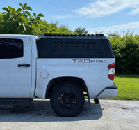 Couverture de benne de camion Ford F-150 5,5 pieds en acier, pliable manuellement, avec couvercle roulant, auvent et tonneau cover