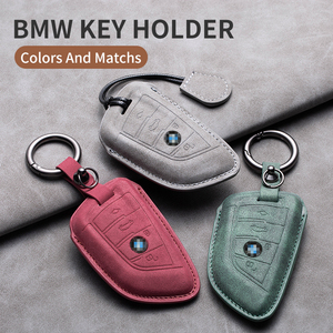 Funda de Piel Premium para Llaves de <span class=keywords><strong>BMW</strong></span> Serie 3, Serie 5 (Blade), Serie 7, 525, Venta al Por Mayor de Fábrica para Ventas Transfronterizas - Product Image 1