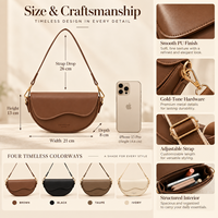 Nouveau sac à bandoulière tendance en cuir PU ondulé, sac à main pour femme avec large sangle réglable pour les trajets quotidiens
