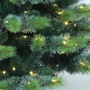 Sapin de Noël artificiel pré-éclairé à LED |   Aiguilles de pin en PVC |   4 pieds à 9 pieds |   500-1000 lumières blanc chaud |   Résistant aux flammes |   CE |   OEM - Product Image 4