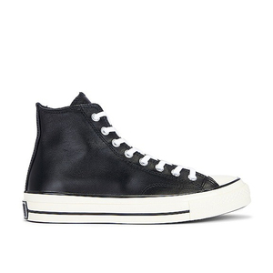 Chaussures de skate rétro à tige haute, noires, dessus lisse, design à lacets, pour un usage quotidien, baskets décontractées de style streetwear - Product Image 2