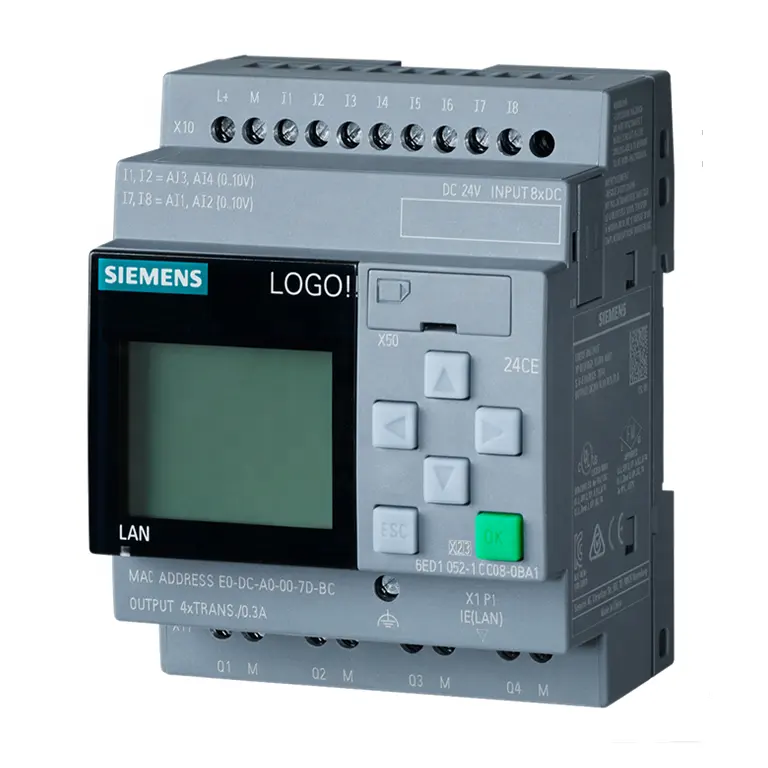 Voor Siemens Plc Logo! Logic Controller 24CE Host Module Programmering 6ED1052-1CC08-0BA1