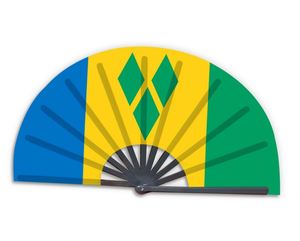 Nouveau produit, éventail pliable en bambou personnalisé avec drapeau national de la Russie - Product Image 6