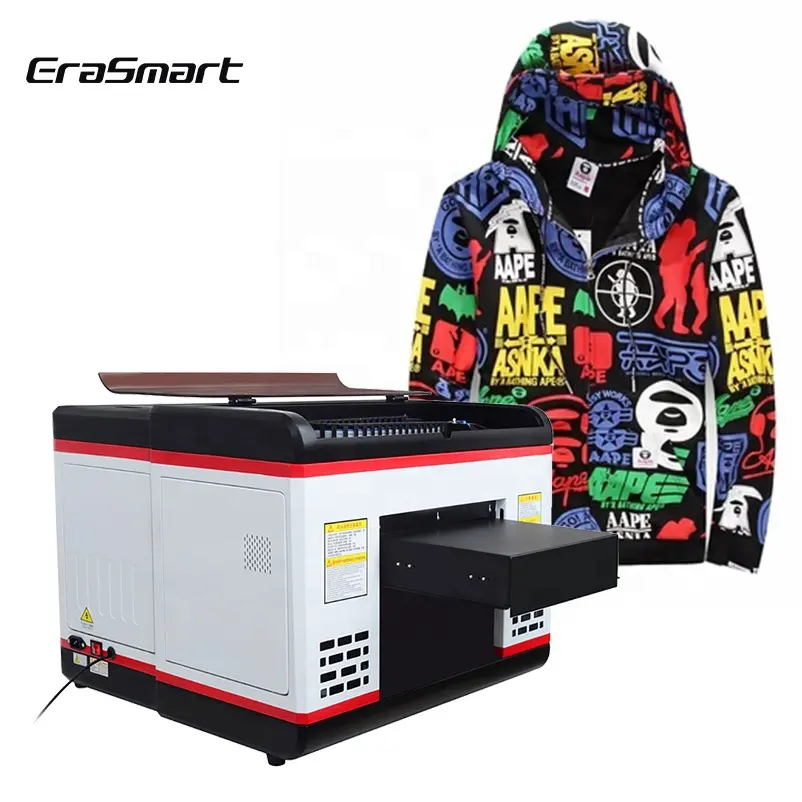 Erasmart A3 Size 3D Dtg Printer T-Shirt Printing Machine Impressoras jato de tinta Direto Para Parede Impressora Jato De Tinta 1390