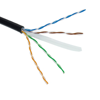 Oem jaket ganda kabel luar ruangan cat6 utp kabel jaringan CCA kucing 6 cat6 luar ruangan kabel lan utp pemasok