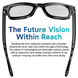 Lunettes intelligentes W610 anti-tremblement avec caméra 800W, enregistrement vidéo, reconnaissance intelligente, traduction IA en temps réel et enregistrement vocal - Product Image 2