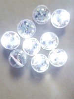 Lampe tactile LED blanche de 2,1 cm à clignotement lent et vibration, en forme de boule, 10 secondes