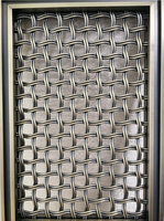 Panneaux de séparation de pièce pliables translucides découpés au laser en aluminium sur mesure, style Art Déco, pour hall d'hôtel, jardin extérieur - Légers