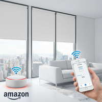 Stores enrouleurs ignifuges style moderne double couche jour/nuit pour appartement américain