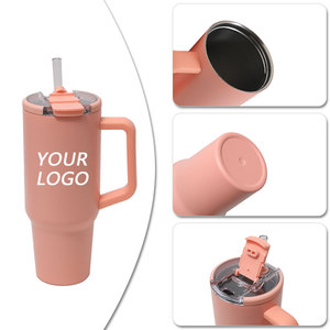 Bán Buôn Phiêu Lưu H2.0 40 Oz Thép Không Gỉ Cách Điện Cốc Với Rơm Xử Lý Nắp 40 Oz Du Lịch Mug Handgrip Thiết Kế - Product Image 3