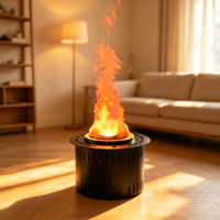 Cheminée électrique encastrée certifiée CE de 35 cm avec flammes LED 3D réalistes, options multicolores pour usage hôtelier