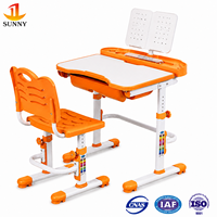 Ensemble bureau et chaise d'étude pour enfants à hauteur réglable, ergonomique, pour étudiants, mobilier de classe