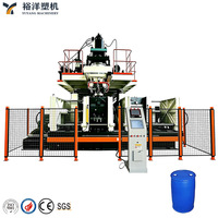Máquina sopladora extrusiva de doble estación y alta eficiencia energética para bidones químicos HDPE de doble anillo L