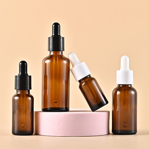 Custom logo and Box Round Glass <strong>Dropper</strong> Containers 5ml <strong>10ml</strong> 15ml 20ml Oil <strong>Dropper</strong> <strong>Bottles</strong> Amber Essential Oil <strong>Bottle</strong> - Product Image 2