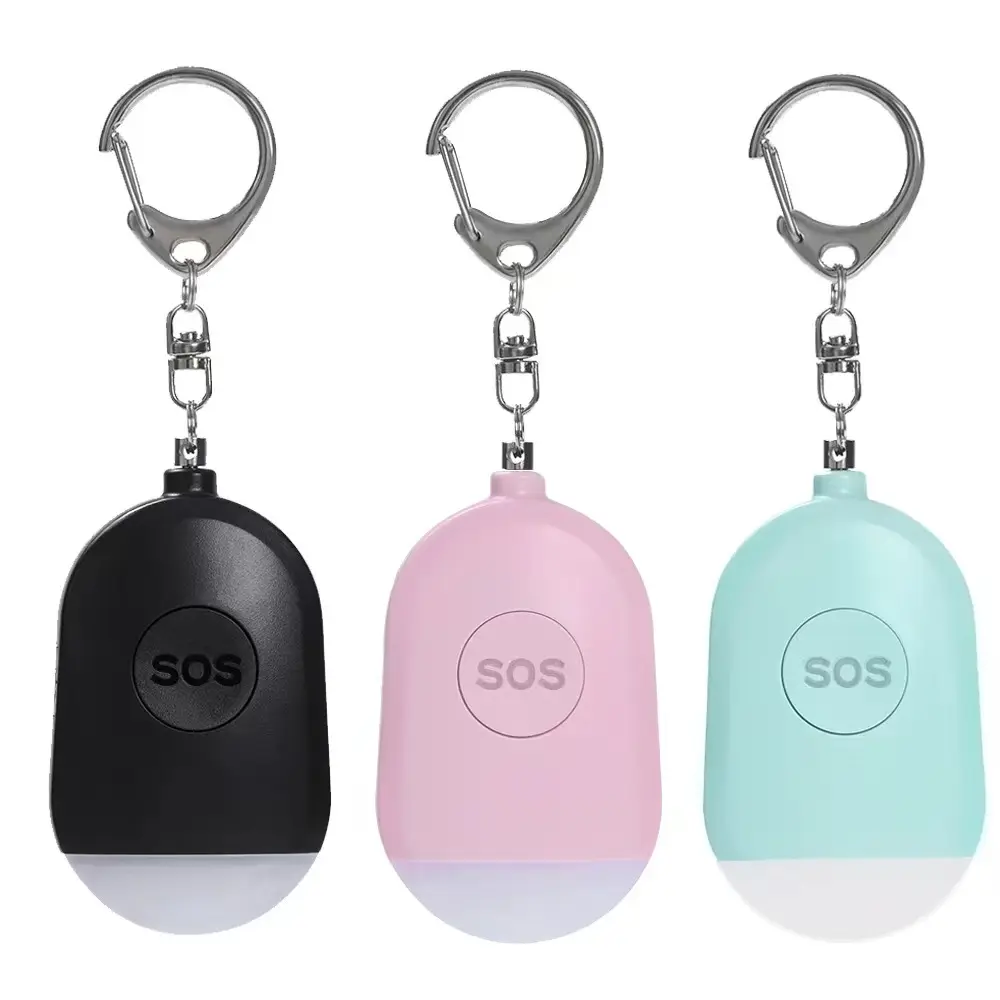 130dB Recharge Self Defense OEM Personal Security Alarm Keychain Anti Attack Rape Emergency personal Alarm with LED Flashlight