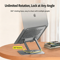 iDock Portable Pliable en Acier Carbone 360 ° Support d'ordinateur portable rotatif en forme de U
