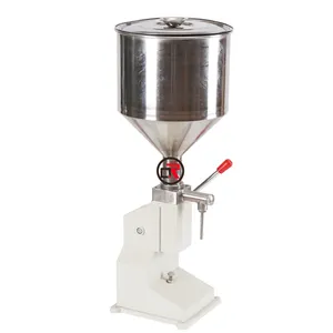 A02 5-50ml Manual Pneumatic Filler Acid Thick Liquid Bottle Jar Semi-automatic Filling Machine for Soap Jam