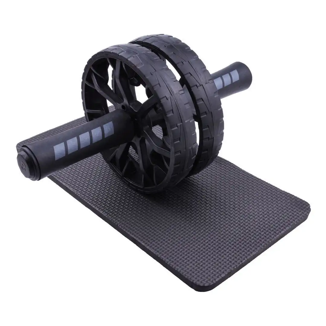 Durável Força Portátil Treinamento Core Workouts Fitness Equipment Treinamento Abdominal Duas rodas Mudo Exercícios Roda