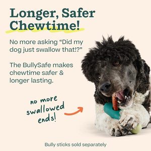 WOOF BullySafe - Soporte para <span class=keywords><strong>Bully</strong></span> Stick - Soporte Duradero para Masticar para Perros, para un Juego Seguro y Duradero, Fácil de Limpiar, Sin Más Peces de Ganso en la Boca - Product Image 2