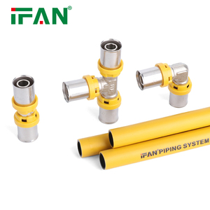 IFAN Usine Grossiste Raccord à Sertir en Laiton Égal Type <span class=keywords><strong>TH</strong></span>/U, Raccord à Compression en Laiton, Coude, Té, Manchon pour Tubes PEX - Product Image 5