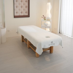 White Crystal Velvet Beauty <strong>Massage</strong> Table Sheet Facial <strong>Bed</strong> <strong>Cover</strong> With Face Hole Salon Sheets SPA <strong>Massage</strong> <strong>Bed</strong> Table <strong>Cover</strong> Sheets - Product Image 3