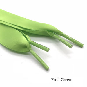 Lacets plats multicolores de 2 cm en satin de polyester coloré, longueur 60-180 cm, pour baskets <span class=keywords><strong>femme</strong></span> - Product Image 4