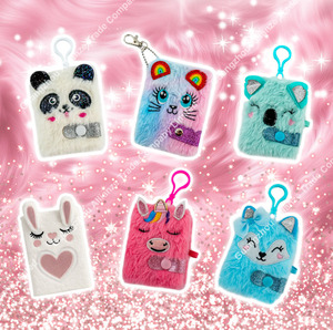 6 Phong Cách Áp Lực Cứu Trợ Đồ Chơi Dễ Thương Fluffy Động Vật Ghi Nhớ Sang Trọng Máy Tính Xách Tay Túi Trang Trí Móc Chìa Khóa - Product Image 1