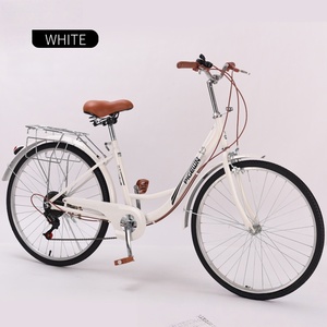 Bicicleta Vintage/OEM de Acero para <span class=keywords><strong>Mujer</strong></span>, Fabricada en China, Económica, de Buena Calidad, 7 Velocidades, Urbana, con Suspensión Completa - Product Image 2