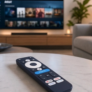 Nouvelle télécommande vocale noire pour appareil de streaming Onn 4K Pro Goo-gle TV R-C-0HS-C314 - Product Image 4