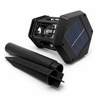 Lanterne solaire à piquet pour petit aménagement paysager, lampe de jardin extérieure à LED à filament chaud, avec poteau détachable pour la décoration de patio, allée, jardin et bordure