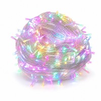 Guirlande lumineuse de Noël extérieure 100M 480 LED IP44 en PVC, multicolore, à commande manuelle, prise GS, pour arbre et jardin