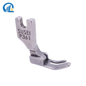 Pied presseur tout acier Susei P361 pour machine à coudre à plat, accessoire pour fermetures éclair - Product Image 1