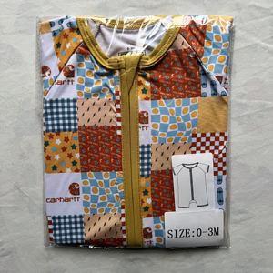 أنماط صيفية، شحن سريع، صندوق مفاجآت بيجامات من الخيزران، أنماط عشوائية، رومبر، صندوق مفاجآت، صندوق أعمى للأطفال من الخيزران بسحاب - Product Image 3