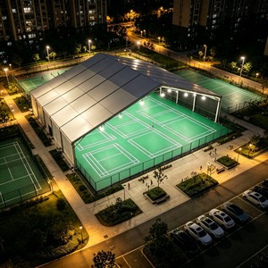 Carpa para Cancha de Baloncesto en Estadio, Carpas Grandes para Exteriores, Carpa para Cancha de Baloncesto, Tenis y Pádel, Estructura de Aluminio Resistente al Viento - Product Image 1