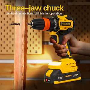 สว่านไร้สายขายดีเหมาะสำหรับงานผลิตโลหะและโครงการก่อสร้างแบบมืออาชีพพร้อมแบตเตอรี่ที่ใช้งานได้ยาวนาน - Product Image 3