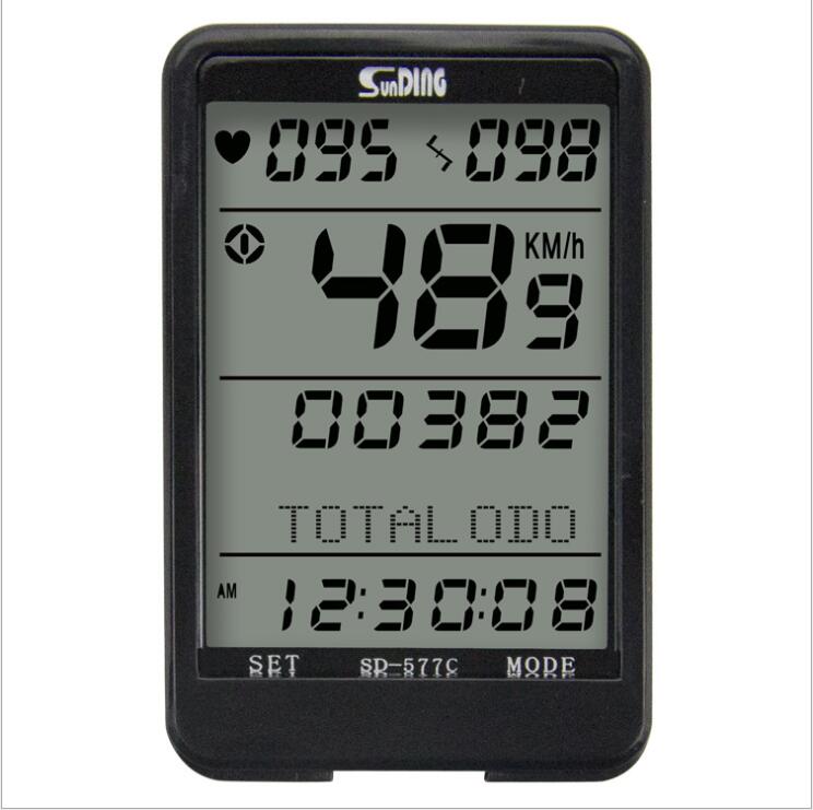 Беспроводной Велосипедный компьютер с пульсометром, секундомером и таймером