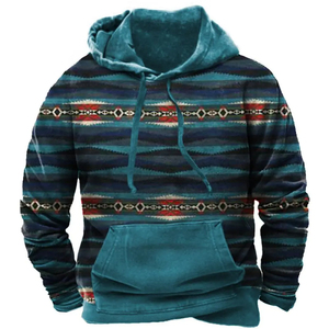 Vintage Indian Style Men's Hoodie Hooded Sweatshirt Unisex Harajuku Fashion <strong>Pullover</strong> New Jacket <strong>Plus</strong> <strong>Size</strong> Casual Streetwear - Product Image 2